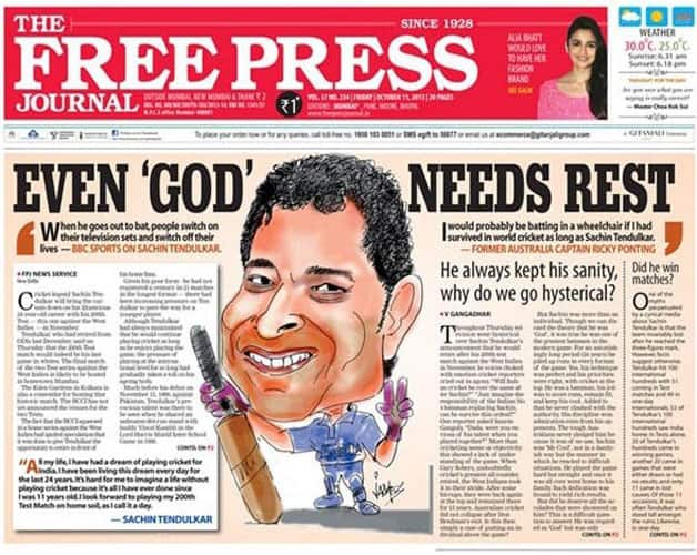 Sachin Tendulkar retirement: How the Indian media reacted to the 'cricket quake’