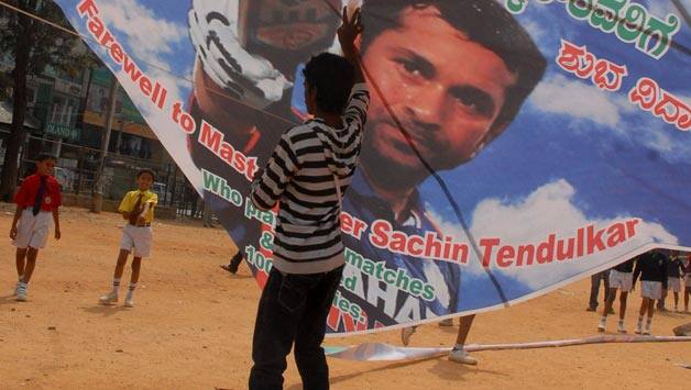Sachin Tendulkar's poster pulled down at Wankhede Stadium