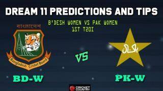 BD-W vs PK-W Dream11 Team Bangladesh Women vs Pakistan Women, 1st T20, Bangladesh Women tour of Pakistan – Cricket Prediction Tips For Today’s Match BD-W vs PK-W at Lahore