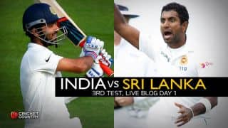 IND 50/2 | Live Cricket Score, India vs Sri Lanka 2015, 3rd Test in Colombo, Day 1, STUMPS: Rain forces play to be called off after India lose Rahul, Rahane