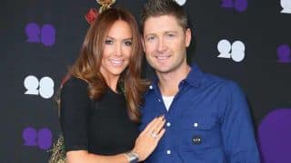 Michael Clarke breaks news of expecting first child with wife Kyly