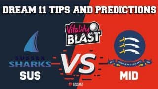 Dream11 Team Sussex vs Middlesex South Group VITALITY T20 BLAST ENGLISH T20 BLAST – Cricket Prediction Tips For Today’s T20 Match SUS vs MID at Uxbridge