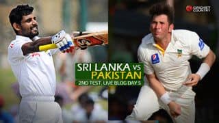 Live Cricket Score, SL vs PAK, 2nd Test, Day 5, SL 153/3: SL win by 7 wickets