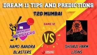 NaMo Bandra Blasters vs Shivaji Park Lions T20 Mumbai