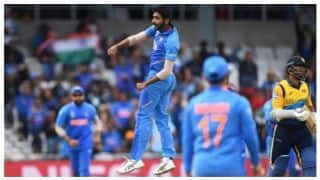 ICC CRICKET WORLD CUP 2019: Jasprit Bumrah becomes second fastest Indian bowler to take 100 ODI Wickets