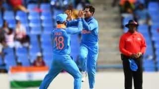 Kuldeep's 3-for guides IND to 93-run victory over WI; take 2-0 lead
