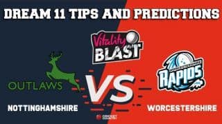 Dream11 Team Nottinghamshire vs Worcestershire 1st Semi-final VITALITY T20 BLAST 2019 ENGLISH T20 BLAST – Cricket Prediction Tips For Today’s T20 Match NOT vs WOR at Edgbaston, Birmingham