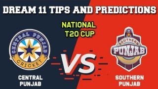 Dream11 Team Central Punjab vs Southern Punjab Pakistan T20 Cup National T20 Cup, 2019 – Cricket Prediction Tips For Today’s T20 Match 11 CEP vs SOP at Faisalabad