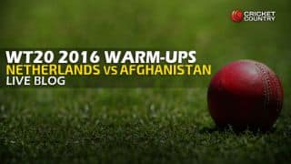 NED 136/4 in 20 overs, Live Cricket Score Netherlands vs Afghanistan, ICC World T20 2016, NED vs AFG 3rd Warm-up T20 Match at Chandigarh, AFG win by 16 runs!