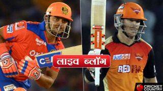 IPL 2017, Live Cricket Score in Hindi: Gujarat Lions (GL) vs Sunrisers Hyderabad (SRH), Match 53