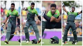 Watch Hasan Ali's bizarre celebration after slamming maiden ODI fifty