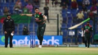 VIDEO: Mustafizur Rahman holds nerves to hand Bangladesh three-run win at Asia Cup