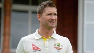 Michael Clarke departs for 7 against England in second Ashes Test at Lord's