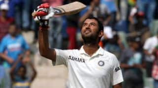 India vs Australia: Anil Kumble bowls left arm spin to Cheteshwar Pujara