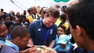 World Cup champions England continue celebrations with young fans
