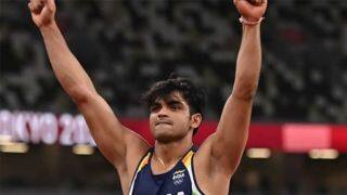 neeraj chopra wins gold medal at kuortane games first since tokyo olympics