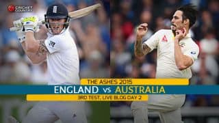Live Cricket Score England vs Australia, Ashes 2015, 3rd Test, Day 2 AUS 168/7: Australia lead by 23 at stumps; England in firm control