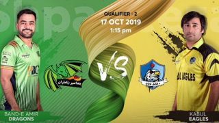 Live cricket score BD vs KE Band-e-Amir-Dragons vs Kabul Eagles Afghanistan T20 League, Qualifier 2