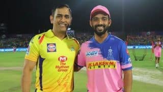 IPL 2019, RR vs CSK: MS Dhoni wins toss, Chennai Super Kings elect to field against Rajasthan Royals