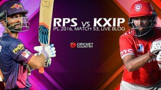 RPS 173/6, 20 Overs, Live Cricket Score RPS vs KXIP, IPL 2016, Match 53 at Visakhapatnam: RPS win by 4 wickets!
