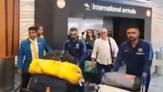 Indian team arrive Auckland, loudest cheer reserved for captain Virat Kohli and Anushka Sharma