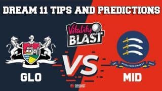 Dream11 Team Gloucestershire vs Middlesex South Group VITALITY T20 BLAST ENGLISH T20 BLAST – Cricket Prediction Tips For Today’s T20 Match GLO vs MID at Radlett