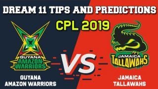 Dream11 Predictions Guyana Amazon Warriors vs Jamaica Tallawahs