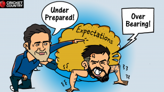 Cartoon: Kohli vs Kumble - overbearing vs underprepared