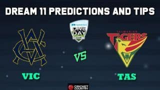 Dream11 Team Victoria vs Tasmania, Match 3 Marsh One-Day Cup 2019 Australian ODD – Cricket Prediction Tips For Today’s Match VIC vs TAS at Perth