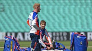 England cricketers play football during nets sessions with GoPro cameras on goalkeepers
