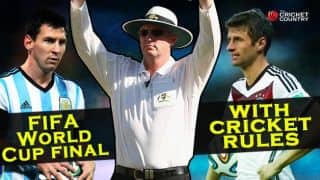 FIFA World Cup final with cricket rules