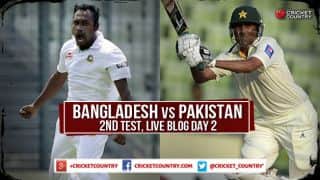 Live Cricket Score, Bangladesh vs Pakistan 2015, 2nd Test at Dhaka, Day 2, Ban 107/5: Bangladesh still need 201 to save follow on