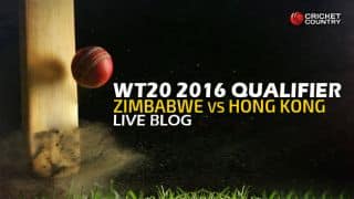 HK 144/6 in overs 20, Live Cricket Score Hong Kong vs Zimbabwe, ICC World T20 2016 HK vs ZIM, Round 1 T20 Match, Group B at Nagpur: HK win by 14 runs