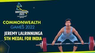 19 yr old Jeremy Lalrinnunga wins India’s 2nd gold medal at CWG 2022 with record total lift of 300kg
