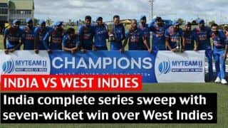 3rd T20I: India complete series sweep with seven-wicket win over West Indies