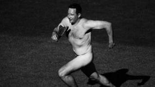 No, Michael Angelow was not the first streaker in Test cricket