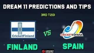 FIN vs SPA Dream11 Team 3rd T20I Spain vs Finland T20I – Cricket Prediction Tips For Today’s T20I Match Finland vs Spain at Kerava FIN vs SPA Dream11 Team 3rd T20I Spain vs Finland T20I – Cricket Prediction Tips For Today’s T20I Match Finland vs Spain at Kerava