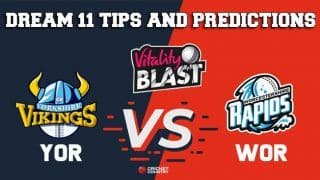 Dream11 Team Yorkshire vs Worcestershire North Group VITALITY T20 BLAST ENGLISH T20 BLAST – Cricket Prediction Tips For Today’s T20 Match YOR vs WOR at Leeds