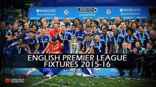 English Premier League: Complete Fixture, 2015-16 season