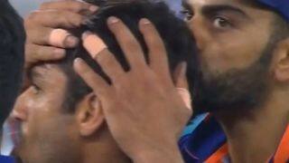 Watch Video: Bishnoi getting a kiss on the head from Virat Kohli after getting Babar