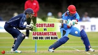 SCO 132 in 27.1 Ovs, Live Cricket Score, AFG vs SCO 2016, 2nd ODI at Edinburgh: AFG win by 78 runs (D/L method)