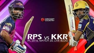 KKR 162/8 in 19.3 overs | LIVE Cricket Score RPS vs KKR, IPL 2016, Match 20 at Pune