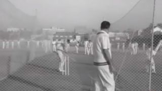 Video: India's first great all-rounder Vinoo Mankad assessing youngsters in nets