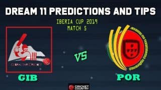 Dream11 Team Gibraltar vs Portugal Iberia Cup – Cricket Prediction Tips For Today’s T20 Match 5 GIB vs POR at Cartagena, Murcia