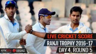 LIVE Cricket Score Ranji Trophy 2016-17, Day 4, Round 5
