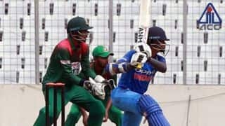 U19 Asia Cup: India make it to the final with two-run win over Bangladesh