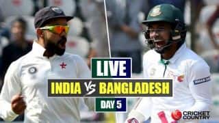 Live cricket score in hindi, India vs Bangladesh Test Day-5