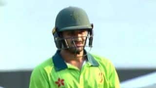 Sahibzada Farhan gets out without facing a ball in his debut match