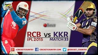 Royal Challengers Bangalore vs Kolkata Knight Riders, IPL 2015 Match 33 ...