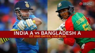 BAN 226 | Overs 42.3 | Live Cricket Score, India 'A' vs Bangladesh 'A' 2015, 1st one-dayer at Bengaluru: Gurkeerat Singh's 5-wicket haul give IND 'A' 96-run victory